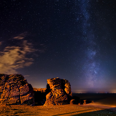 Rock, Sea, Sky and Galaxy