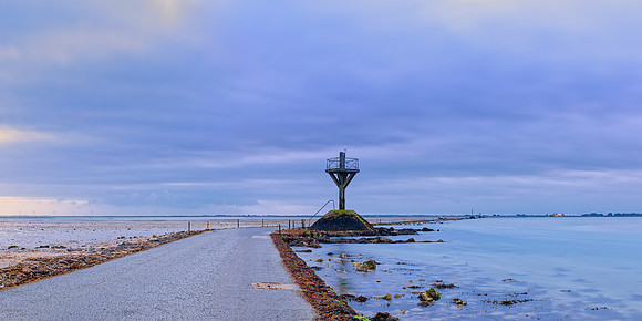 Balise du Gois au petit Matin