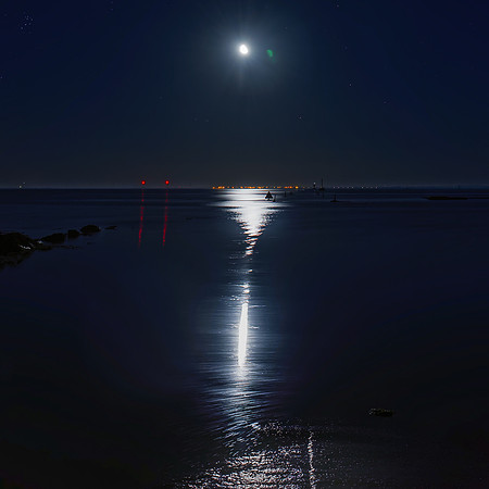 La lune ouvre le passage du Gois